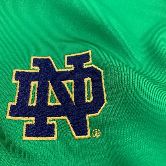 Men's Under Armour Green Notre Dame Fighting Irish Wordmark T2 Polo Size 2XL - Picture 15 of 15
